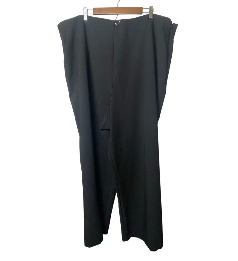 Torrid Women's Black Side Zipper Wide Leg Trousers Size 28 NWT